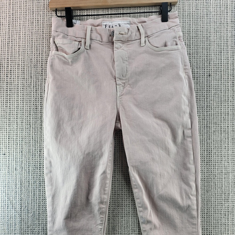 Frank‎ & Eileen Jeans Womens 29 Pink Sligo Skinny Raw Hem Stretch Denim USA